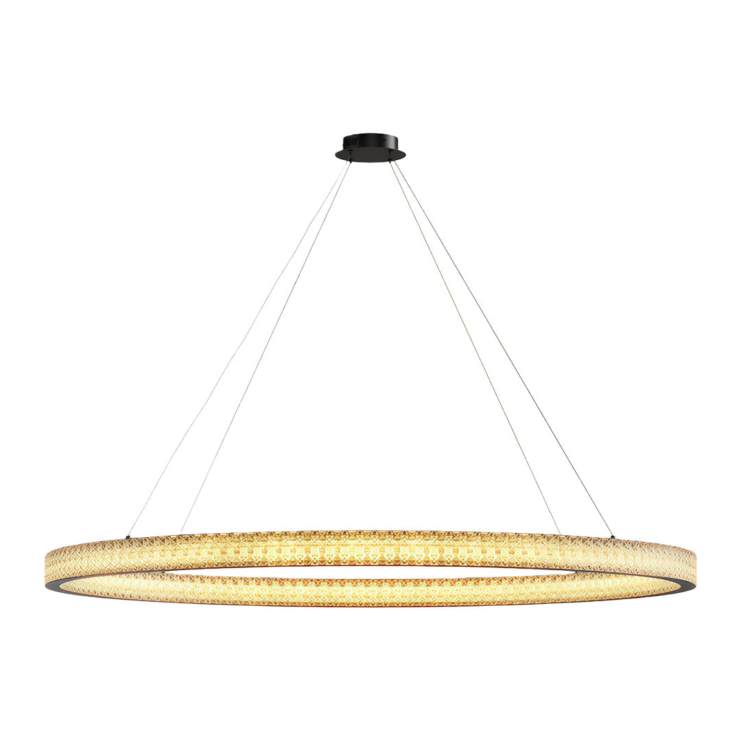 Luxury Copper Circular Chandelier Ceiling Light