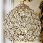 European Retro Angel Wall Sconce with Crystal Ball - Premium Resin Wall Lamp