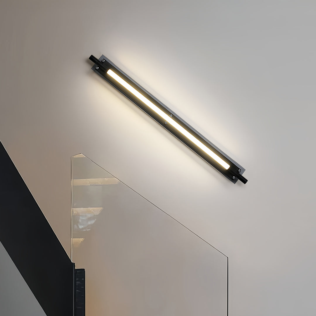 Black LED Wall Strip Lights for Hallways - Up-Down Linear Design