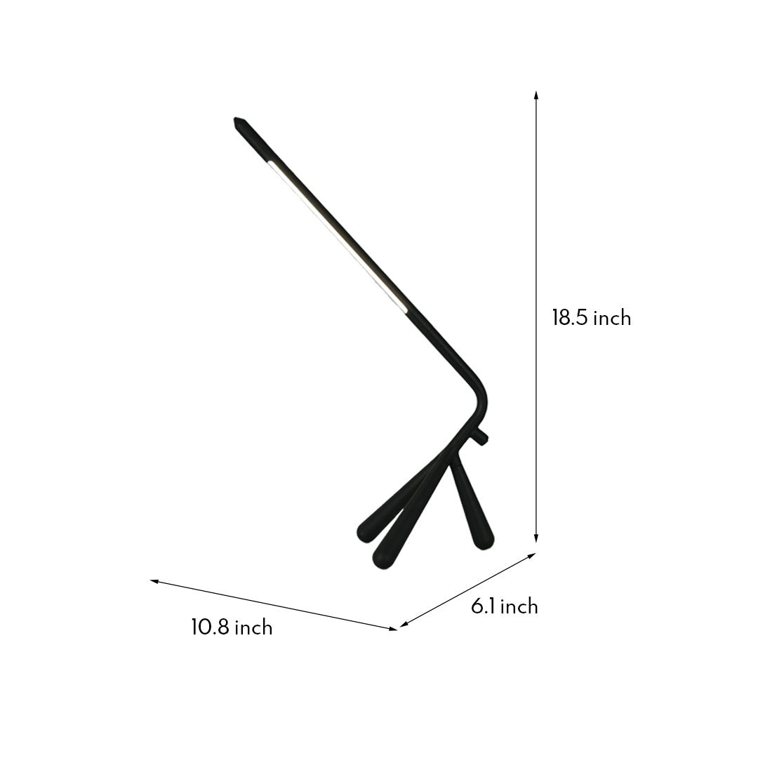Rotatable LED Table Lamp with Three Legs - Eye-Care Accent Lighting