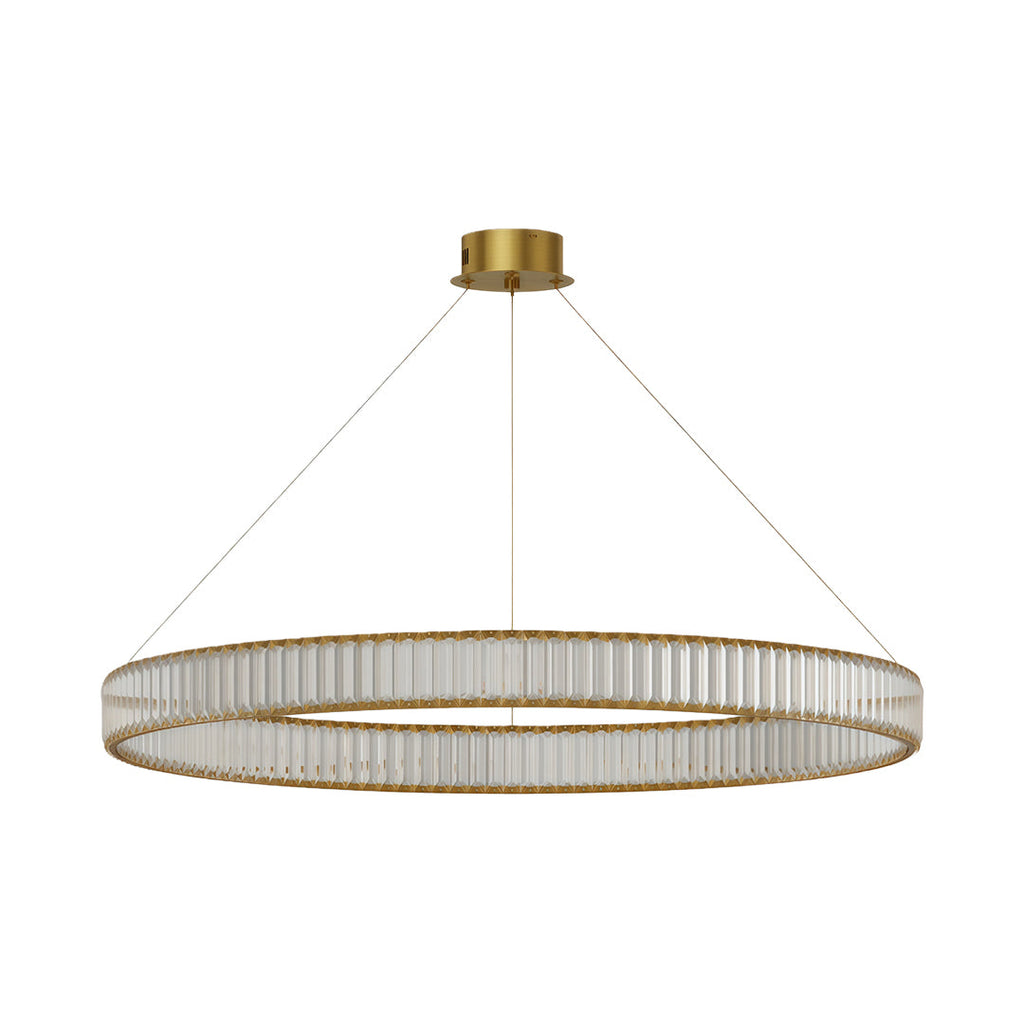 Premium Crystal Round Chandelier - Elegant Ceiling Light