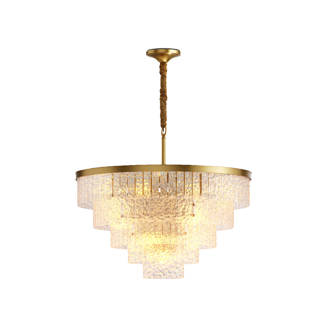 Minimalist Full-Copper Chandelier - Luxury Ceiling Light