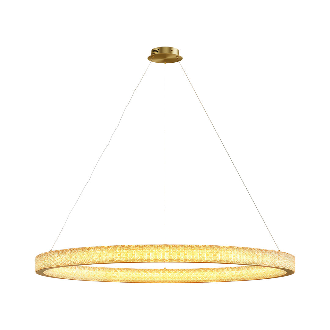 Luxury Copper Circular Chandelier Ceiling Light