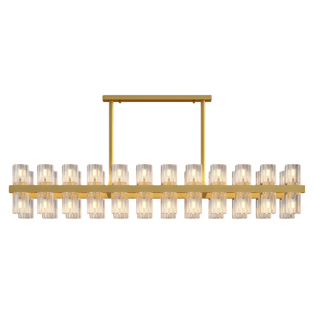 Premium Crystal Chandelier with Copper Ceiling Fixture