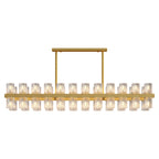 Premium Crystal Chandelier with Copper Ceiling Fixture