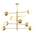 Modern Solid Copper Globe Chandelier Ceiling Light