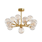 Contemporary Glass Globe Chandelier - Starry Sky Ceiling Light