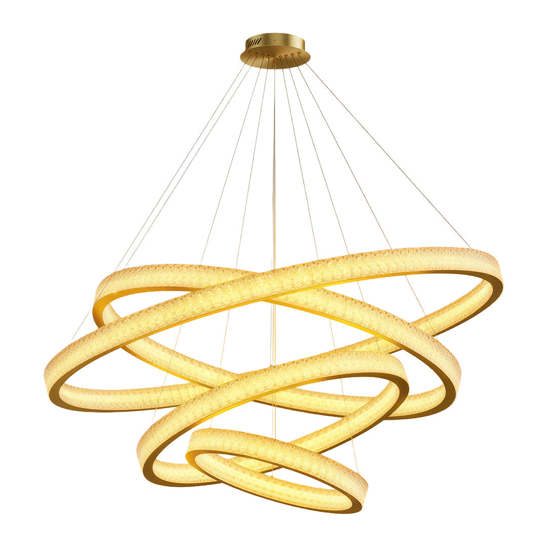 Luxury Copper Circular Chandelier Ceiling Light