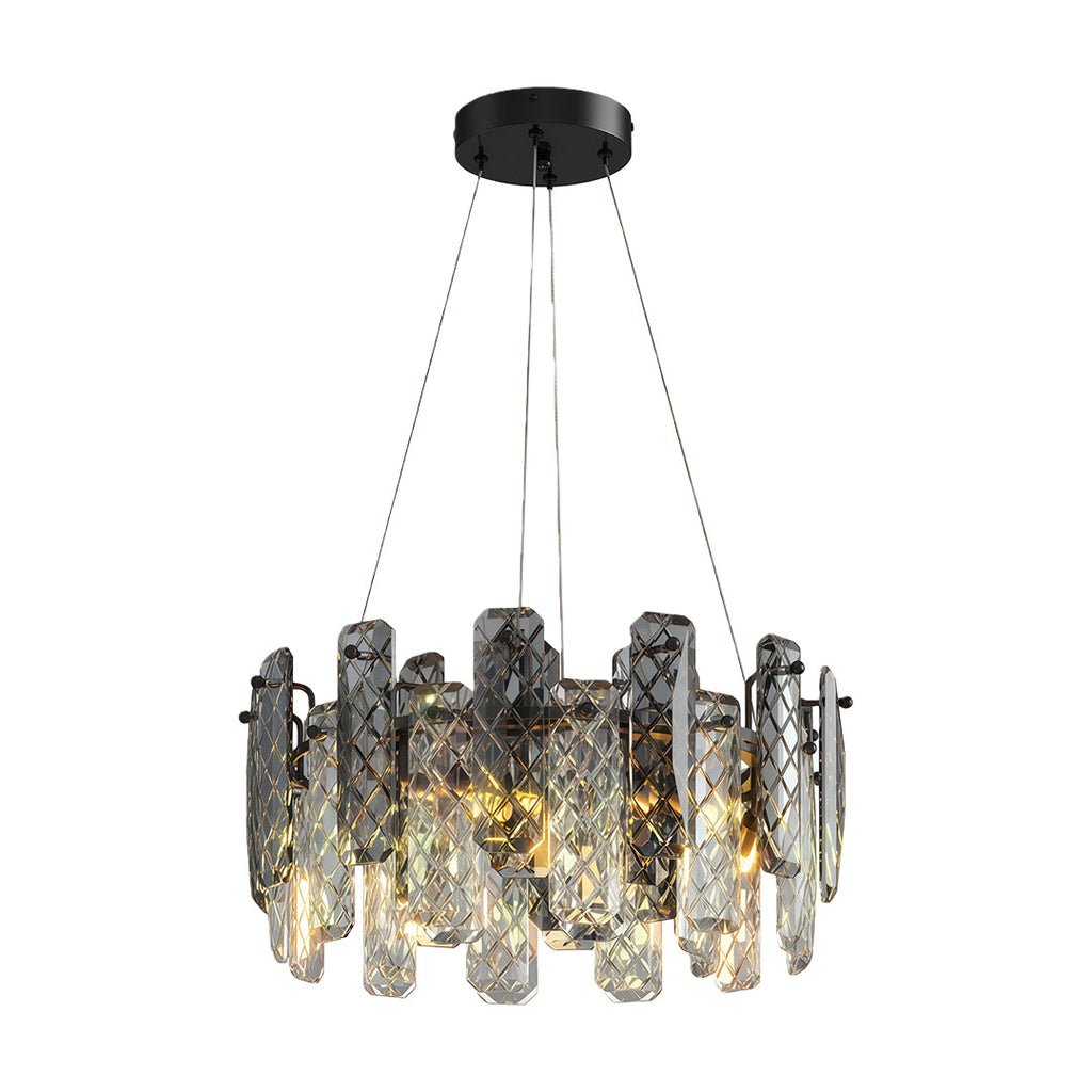 Modern Crystal Ceiling Light with Eye Protection