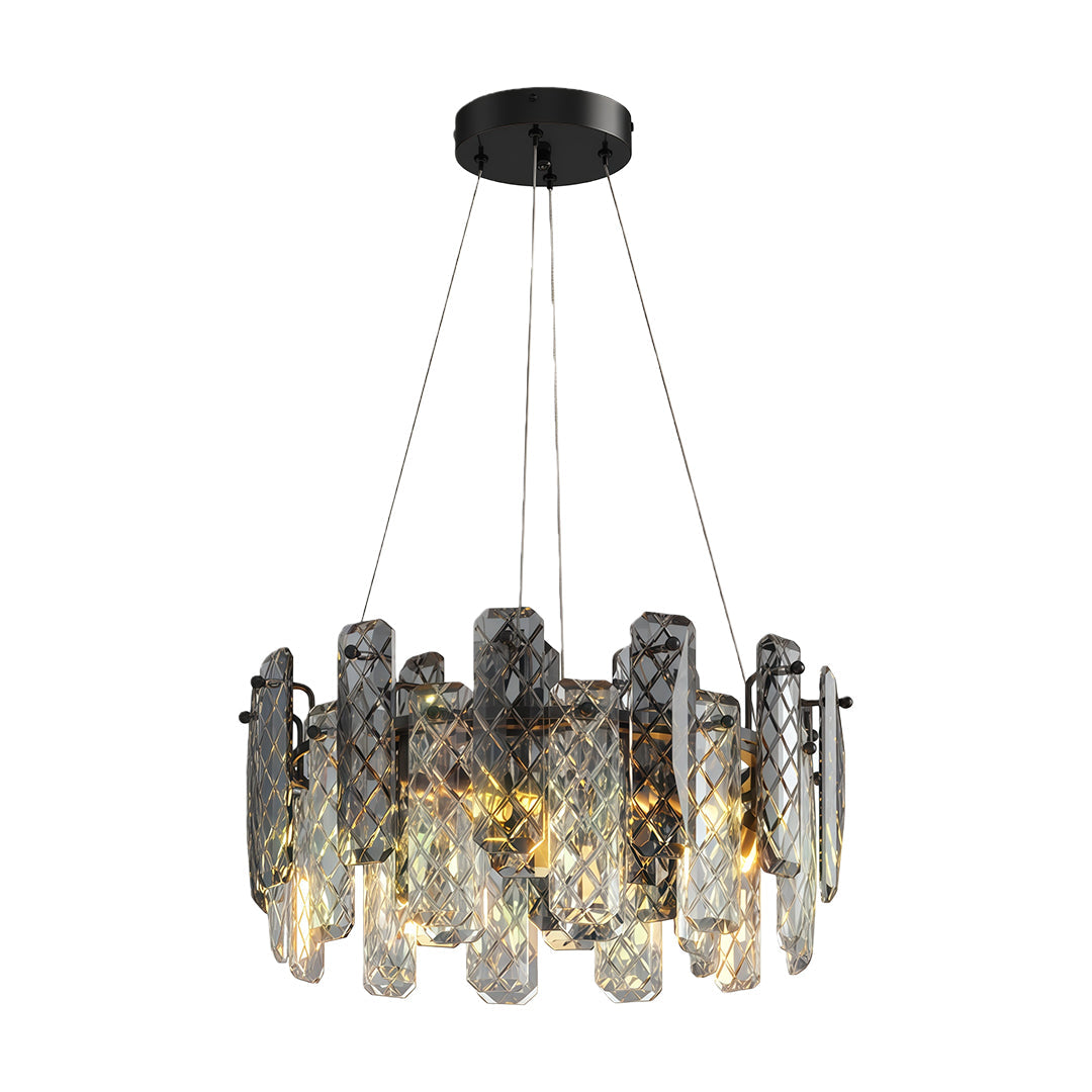 Modern Crystal Ceiling Light with Eye Protection