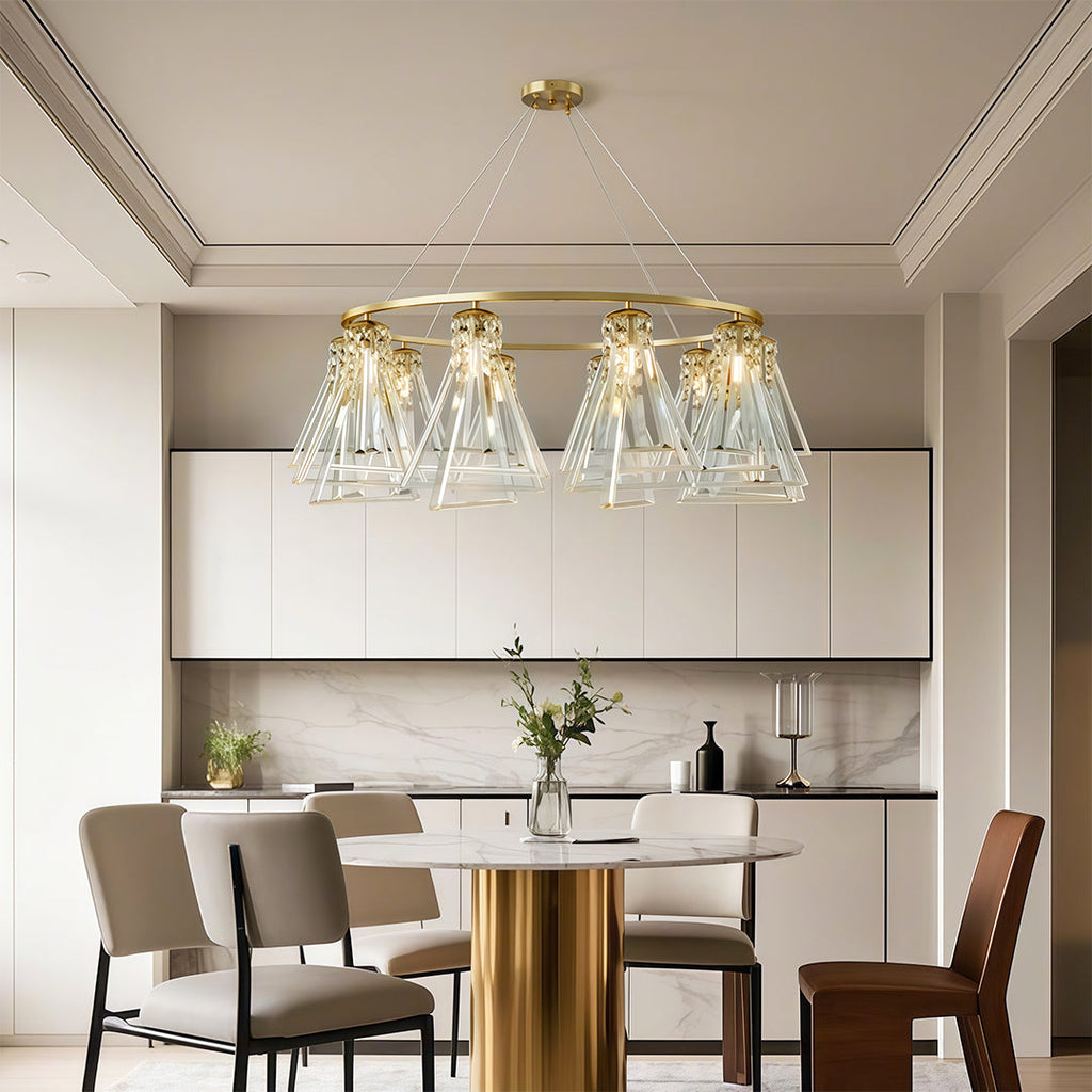 Modern Minimalist Crystal Chandelier Ceiling Light