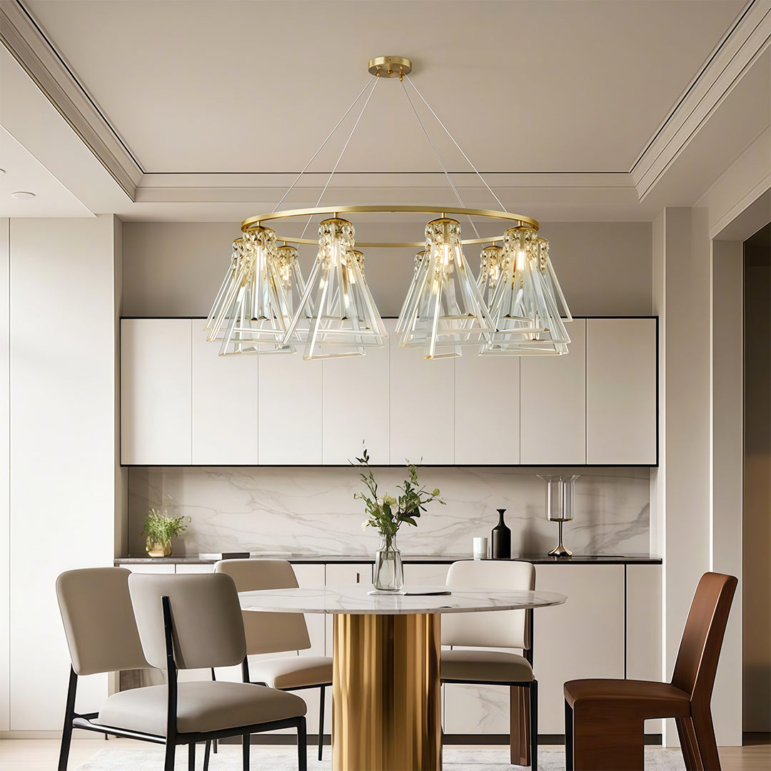 Modern Minimalist Crystal Chandelier Ceiling Light
