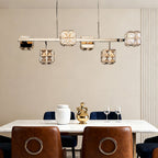 Modern Crystal Cube Ceiling Chandelier