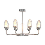 Luxury Copper Minimalist Chandelier - Modern Ceiling Light