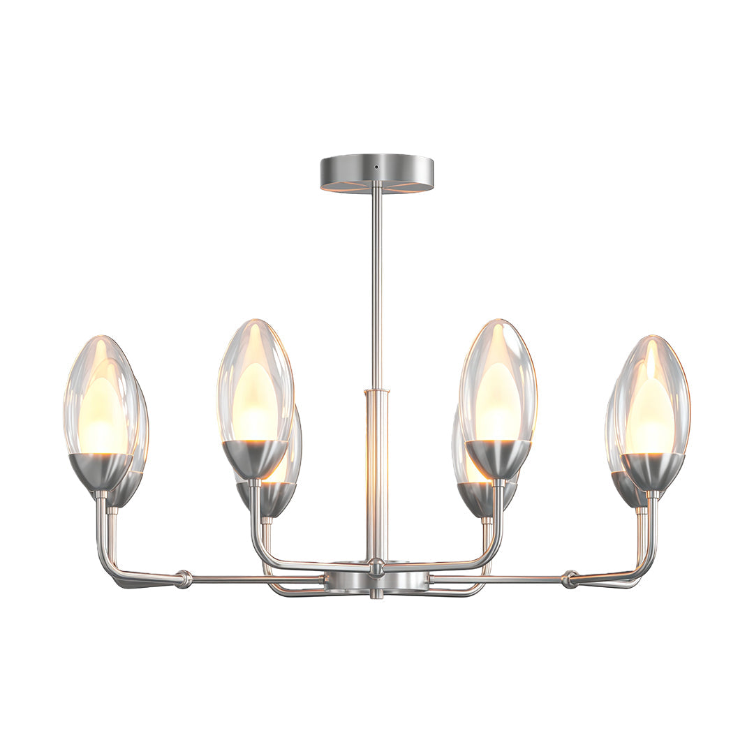 Luxury Copper Minimalist Chandelier - Modern Ceiling Light