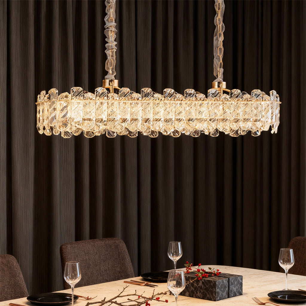 Luxury Nordic Crystal Chandelier - Carbon Steel Ceiling Light