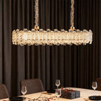 Luxury Nordic Crystal Chandelier - Carbon Steel Ceiling Light