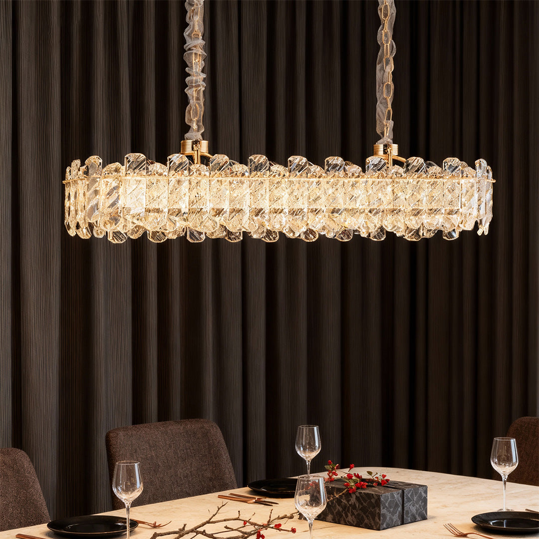 Luxury Nordic Crystal Chandelier - Carbon Steel Ceiling Light