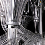 Elegant French Art Glass Ceiling Chandelier