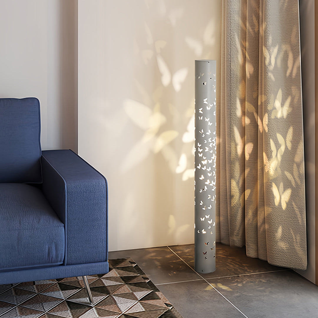 Butterfly Ambient Projector Floor Lamp - Decorative Column Design