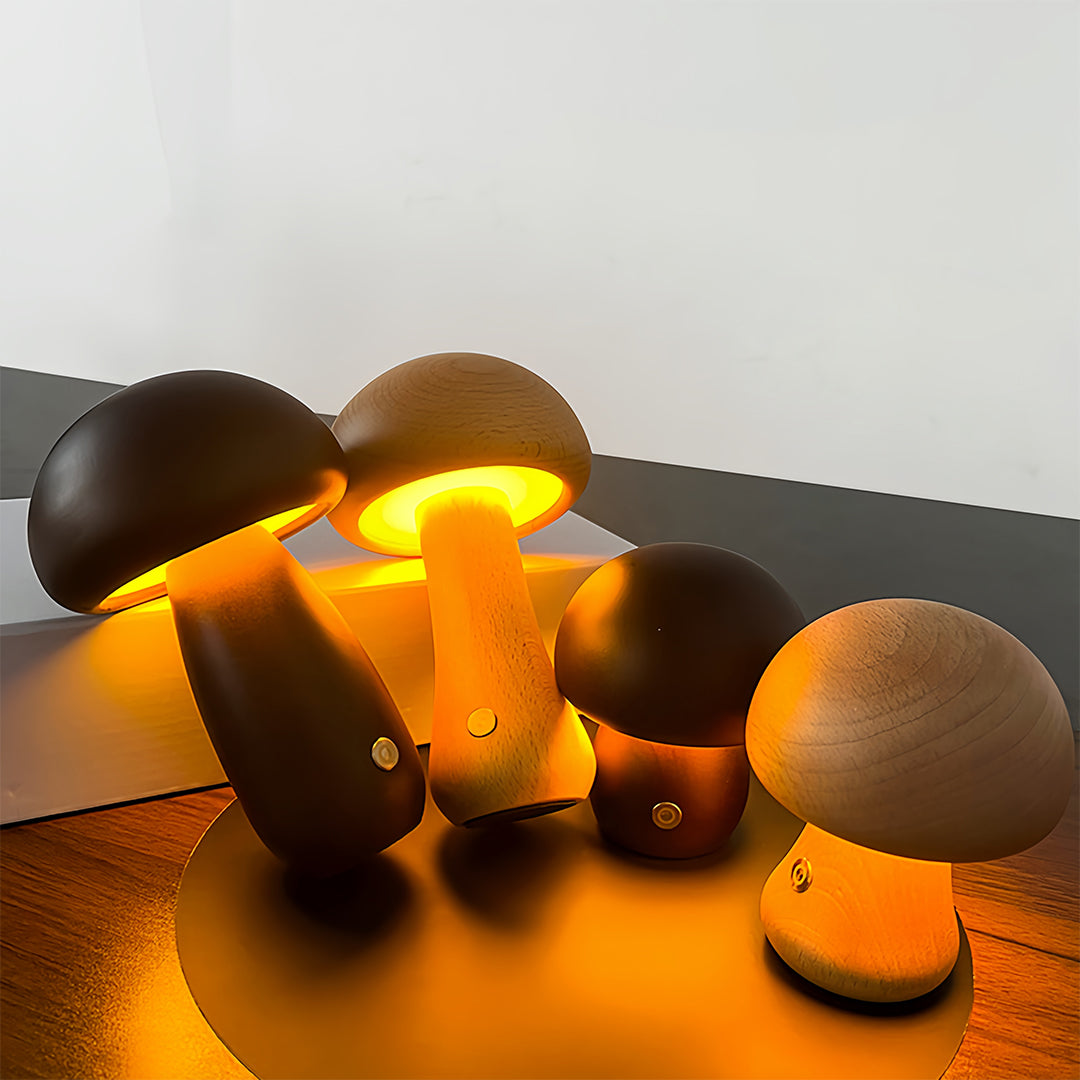 Elegant LED Mushroom Table Lamp - Decorative Night Light