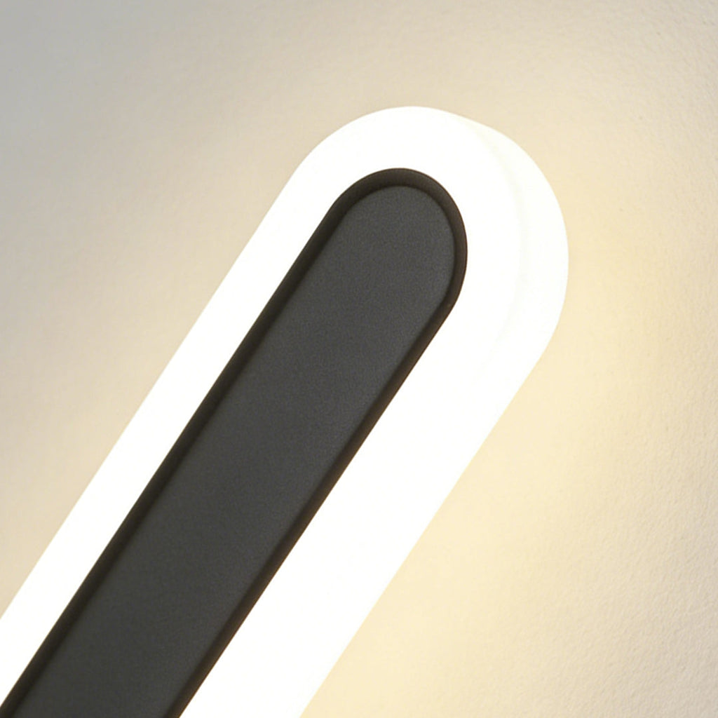 Modern Oval Linear Wall Light - Minimalist Design