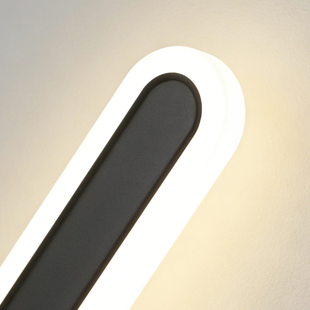 Modern Oval Linear Wall Light - Minimalist Design