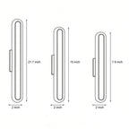 Modern Oval Linear Wall Light - Minimalist Design