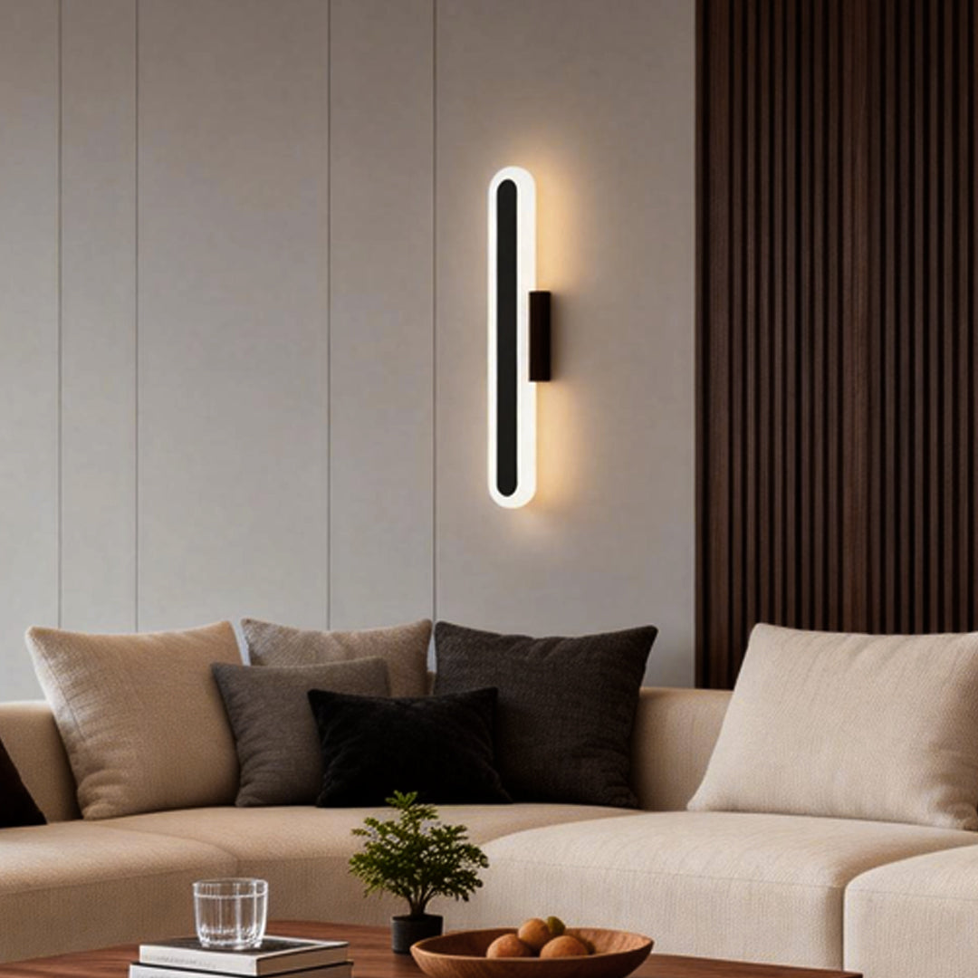 Modern Oval Linear Wall Light - Minimalist Design