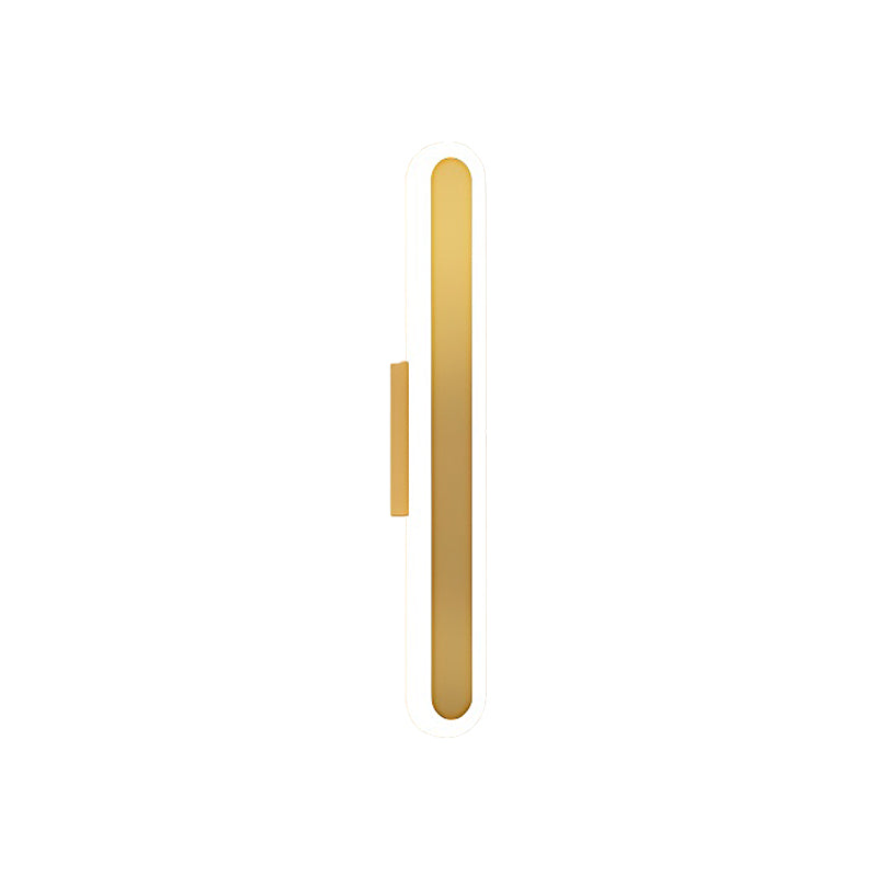 Modern Oval Linear Wall Light - Minimalist Design