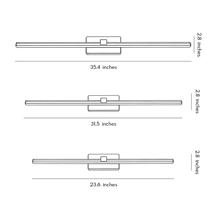 Modern Minimalist Linear LED Vanity Light for Bathrooms