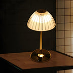 Brushed Brass Battery-Powered LED Table Lamp