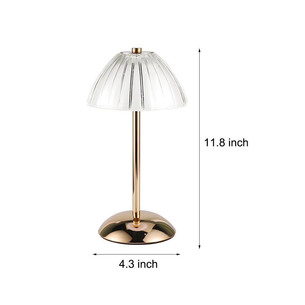 Brushed Brass Battery-Powered LED Table Lamp