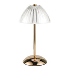 Brushed Brass Battery-Powered LED Table Lamp