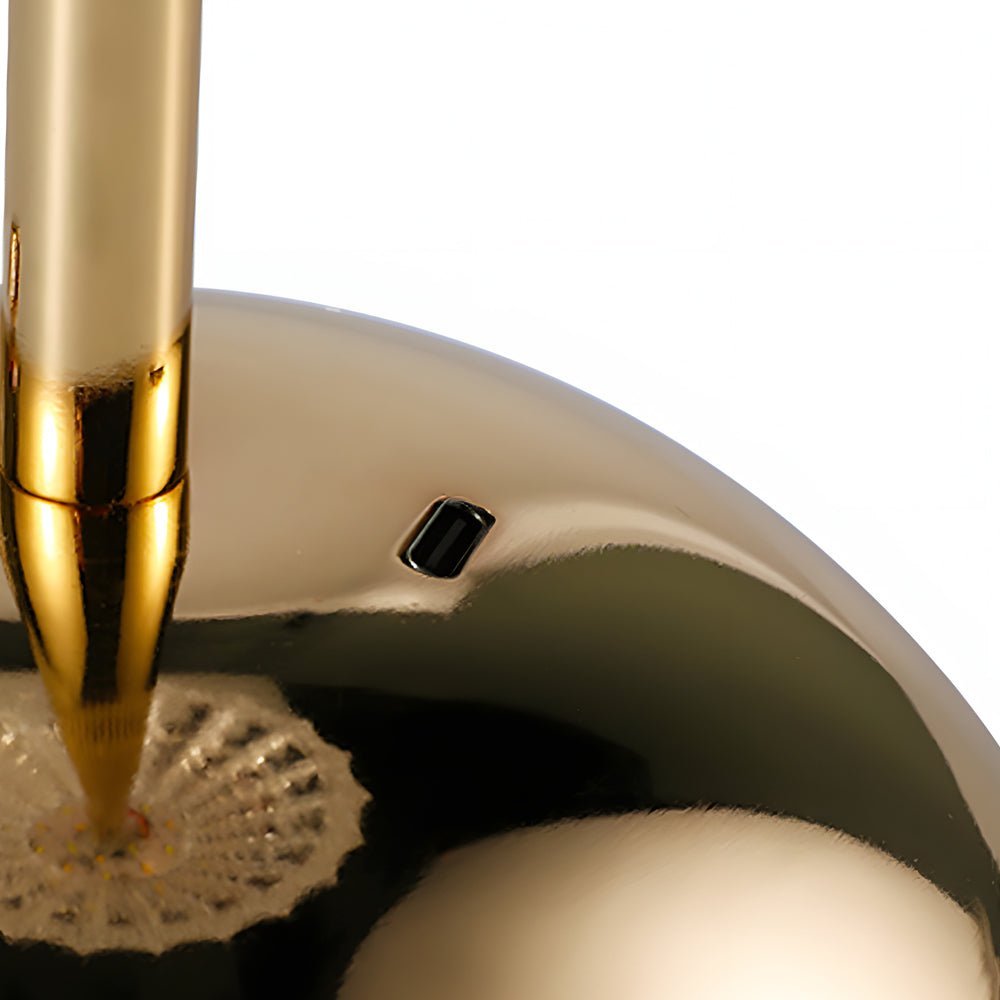 Brushed Brass Battery-Powered LED Table Lamp