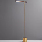 Nordic Minimalist Walnut Grain LED Floor Lamp