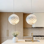 Nordic Swirl Pendant Light - Artistic Turbine Ceiling Fixture