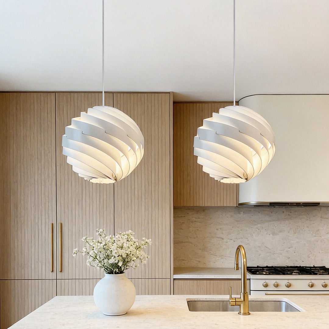 Nordic Swirl Pendant Light - Artistic Turbine Ceiling Fixture