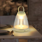 Premium Portable Battery-Powered Outdoor Spiral LED Table Lamp