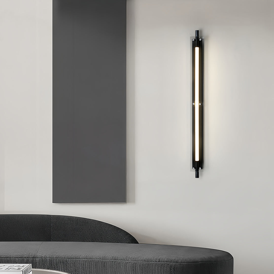 Black LED Wall Strip Lights for Hallways - Up-Down Linear Design