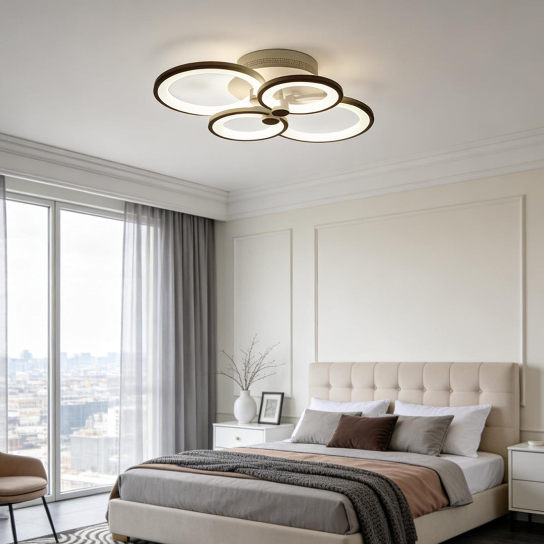 Elegant Overlapping Rings Ceiling Light