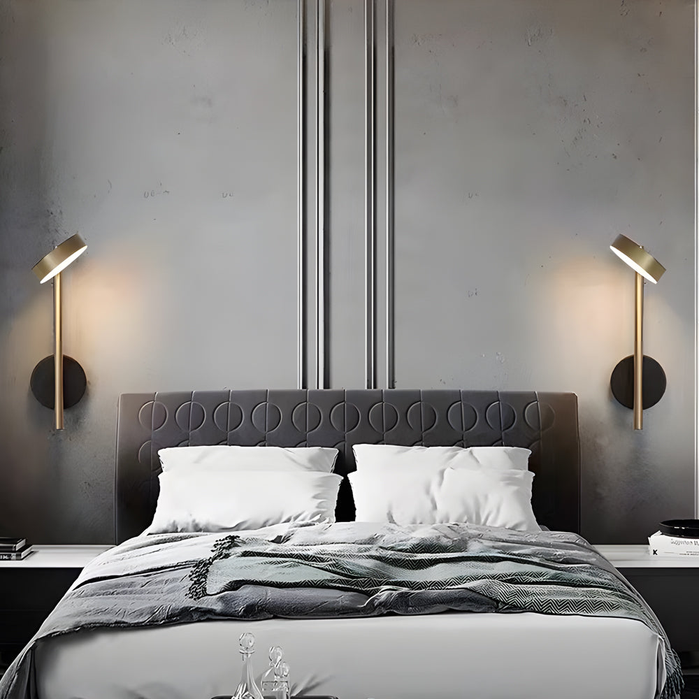 Adjustable LED Wall-Mounted Luxury Metal Bedside Lamp