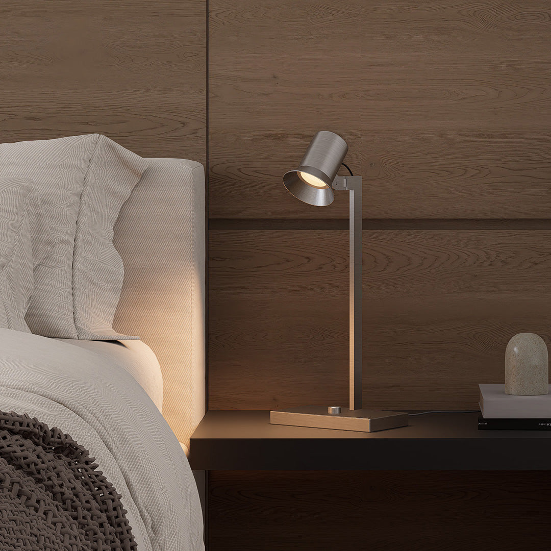 Premium Italian-Style Swing Arm Desk Lamp - Metal Long Design