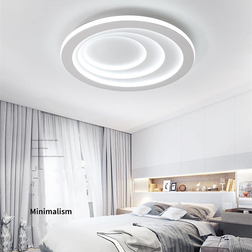 Premium LED Nordic Flush Mount Ceiling Light - 4 Graduated Circles