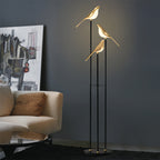 Contemporary 3-Head Bird Floor Lamp - Artistic Accent Lighting