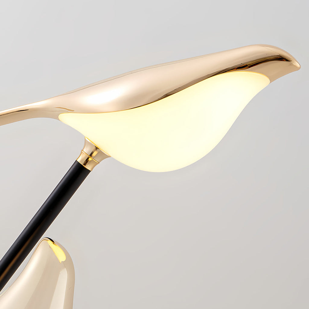 Contemporary 3-Head Bird Floor Lamp - Artistic Accent Lighting