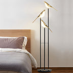 Contemporary 3-Head Bird Floor Lamp - Artistic Accent Lighting