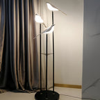 Contemporary 3-Head Bird Floor Lamp - Artistic Accent Lighting