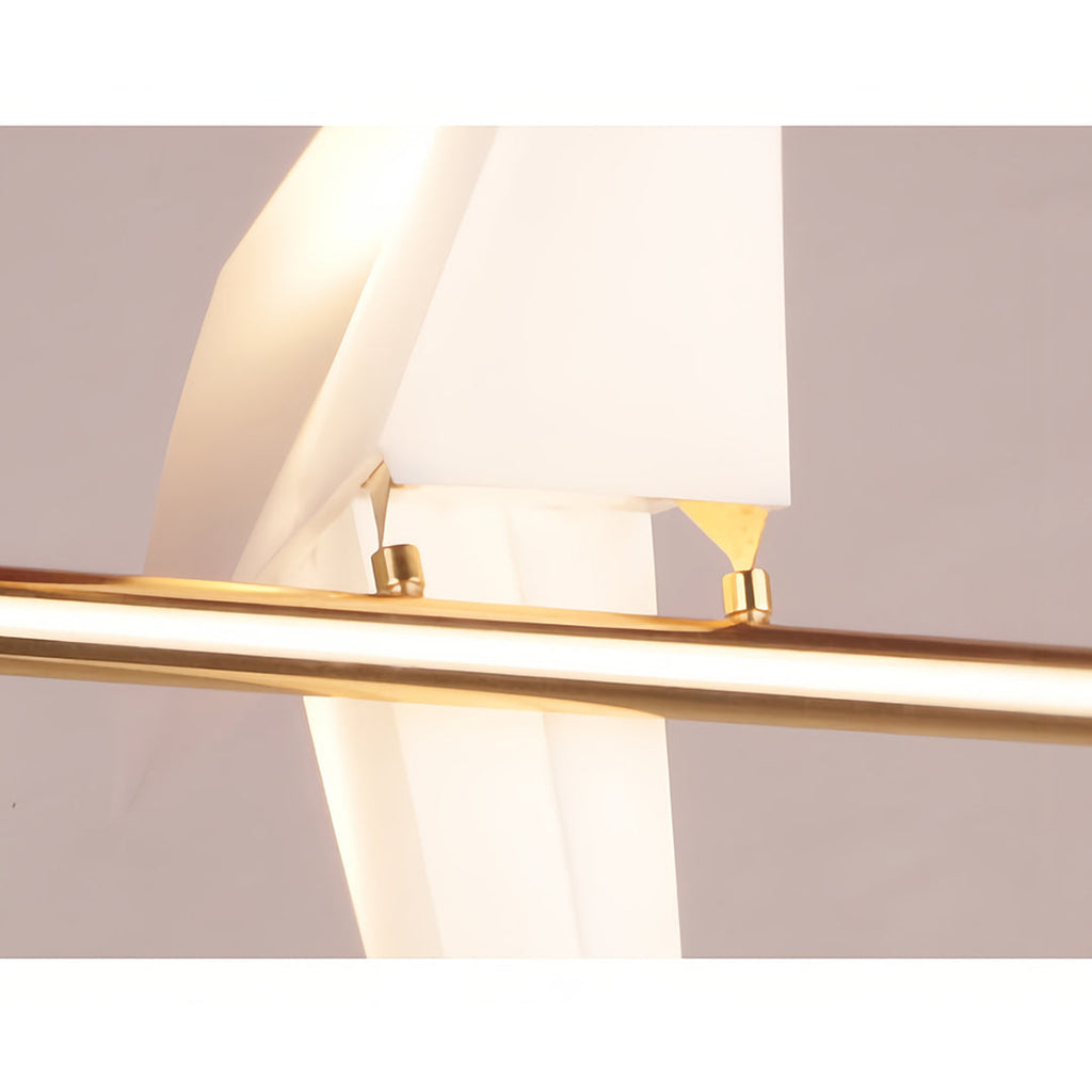 Modern Gold Accent Origami Crane Wall Light