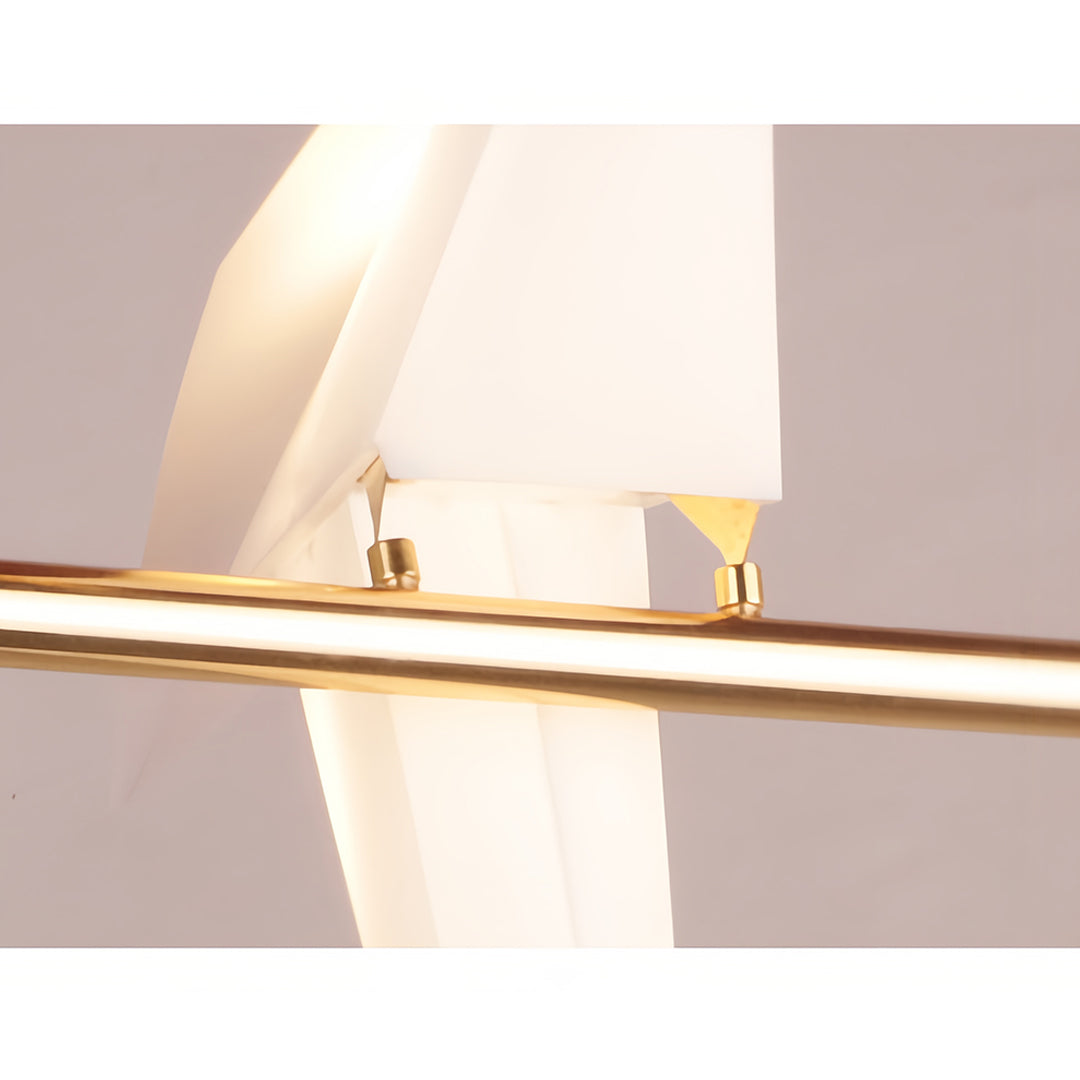 Modern Gold Accent Origami Crane Wall Light